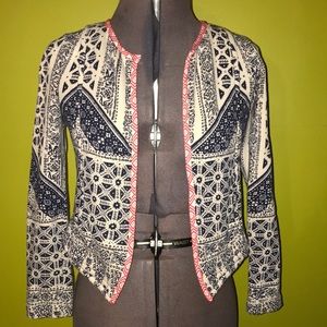 Lucky Brand Lotus Bandana Aztec Cardigan